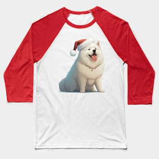 Samoyed Santa Baseball T-Shirt